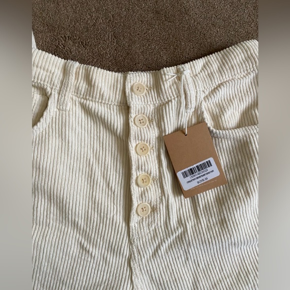 Reformation Cynthia Button Fly High Rise Straight Corduroy Pants - Picture 7 of 7